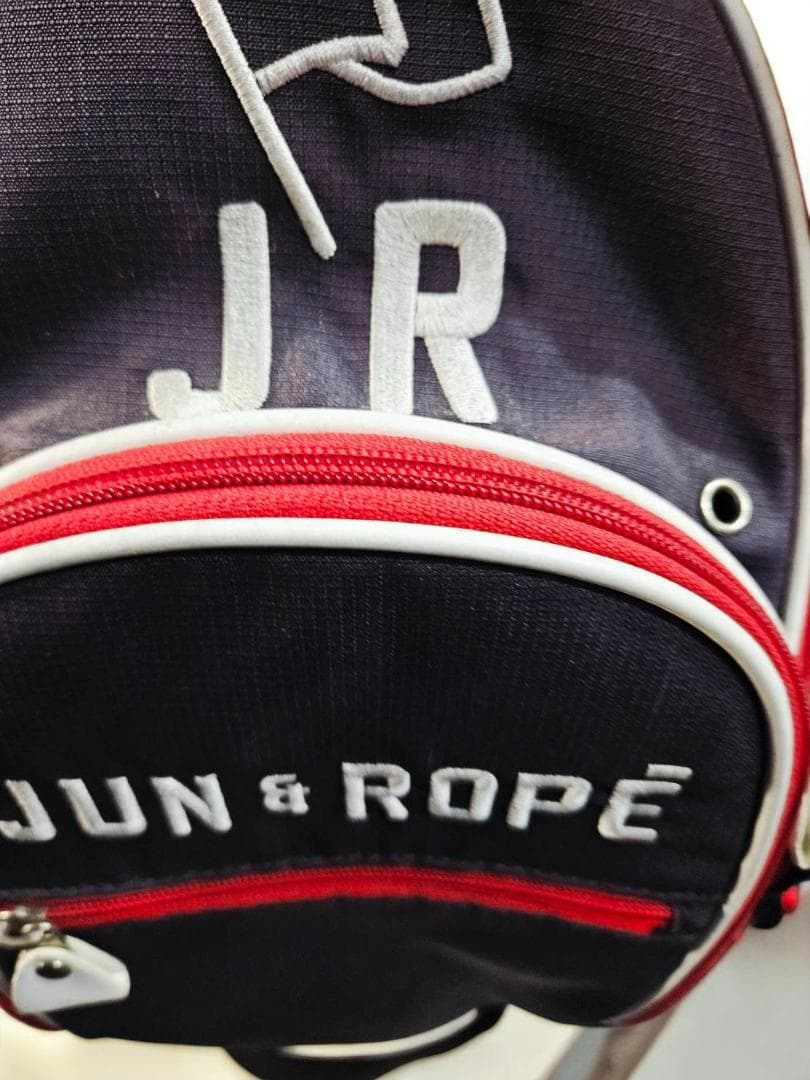 送料無料/美品JUN & ROPE スタンド式キャディバッグ NAVY