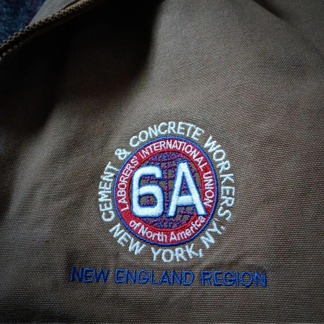 USA製☆ユニオンラインダックジャケット トラッカー 襟切り替え 特大 輸入古着