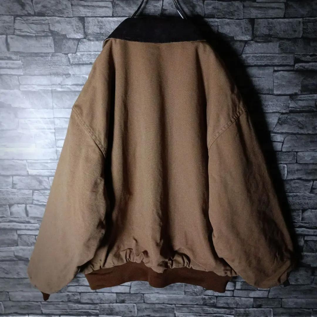 USA製☆ユニオンラインダックジャケット トラッカー 襟切り替え 特大 輸入古着