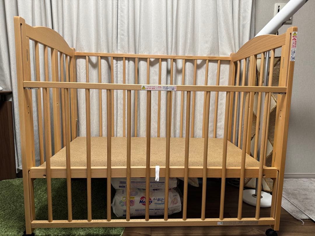 石崎家具　ベビーベッド　スリーピー　パル　折りたたみ
