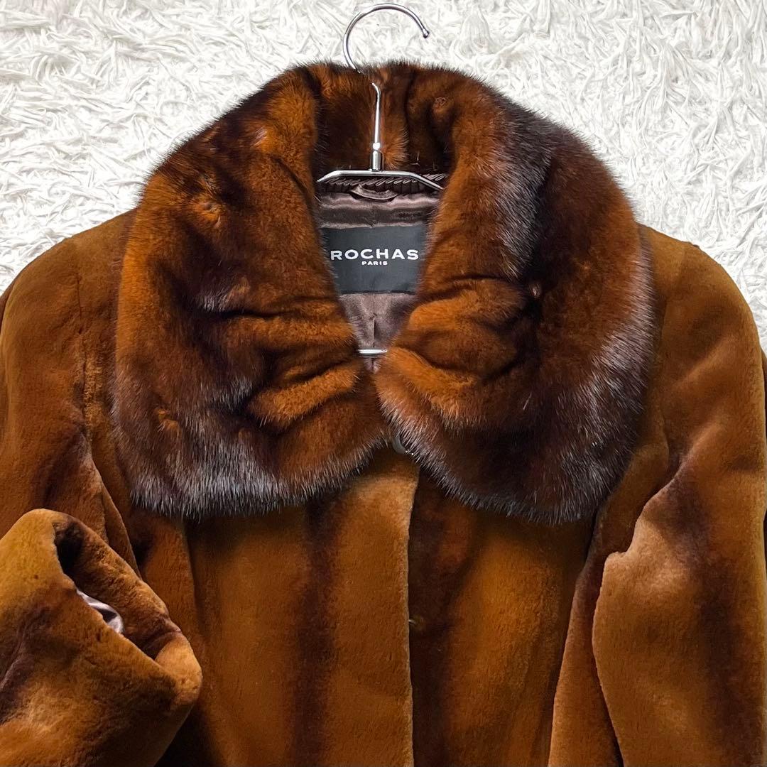 希少色 染めミンク×シェアード 切り替え クロップド コペンハーゲン 軽量