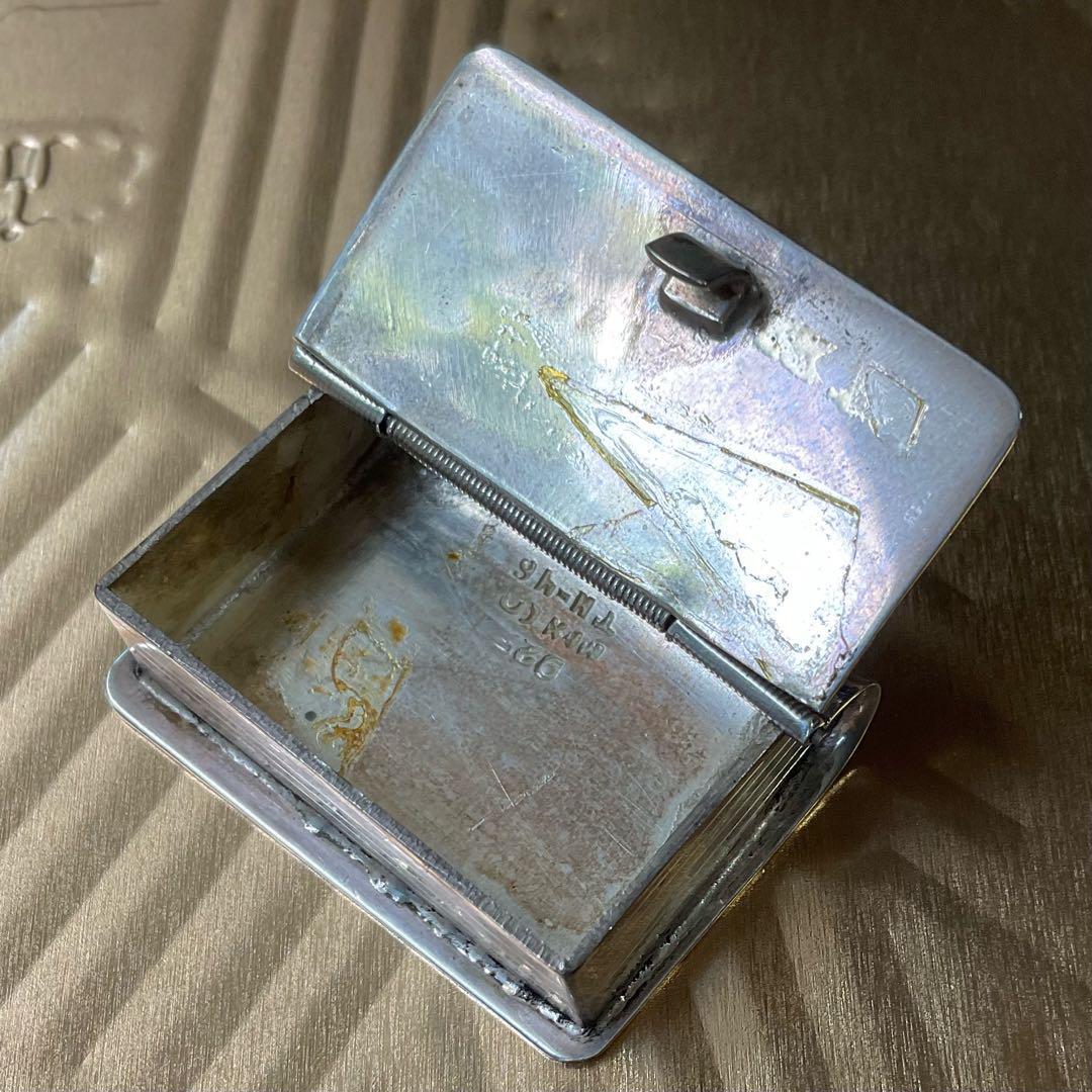 アンティークピルケース　スペインシルバー925　小物入れ　銀雑貨　蚤の市
