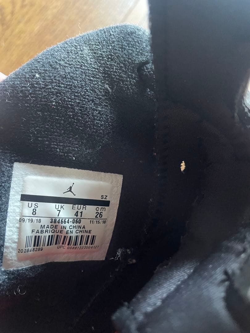 NIKE AIR JORDAN 6 ブラック/オレンジ　26.0