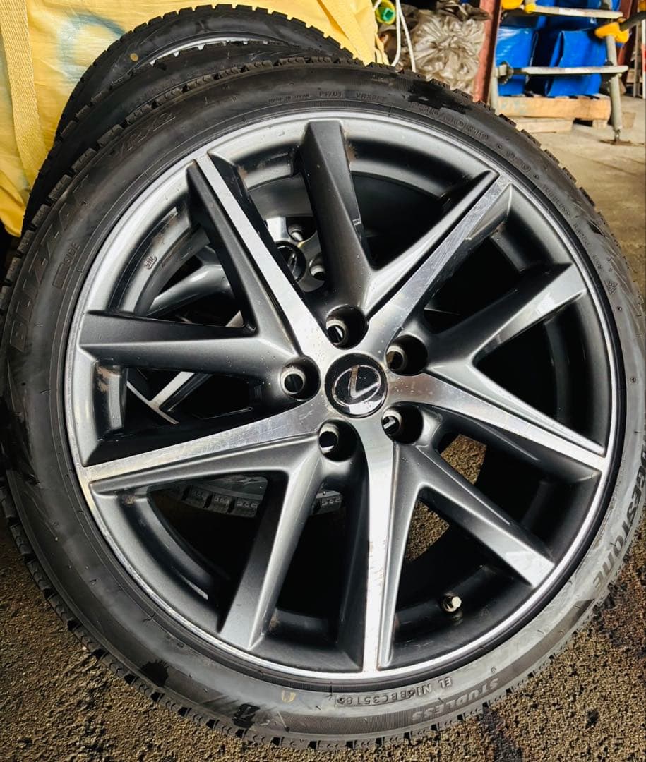 値下げ‼️LEXUS GS Fスポーツ純正ホイール　スタッドレス付き4本セット