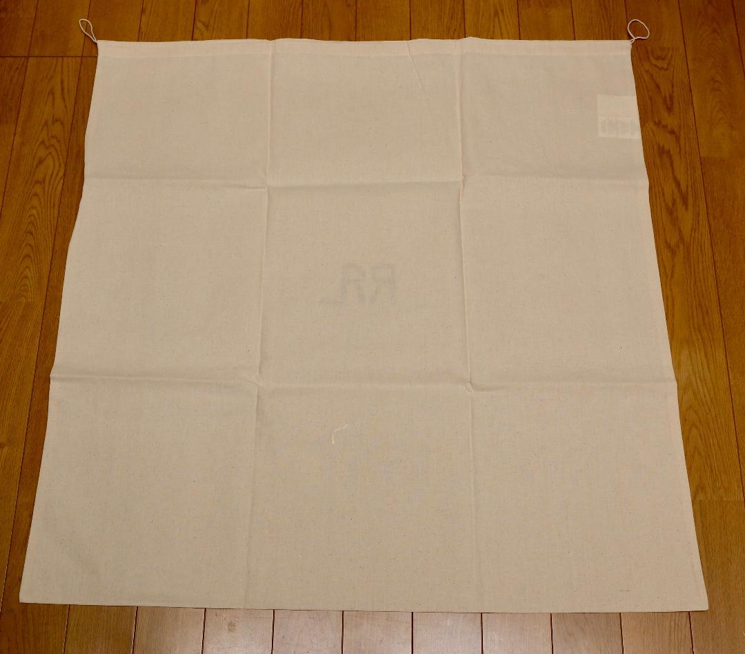 ★ RRL 大型ロゴ入り保存袋　（生成りキャンバス布） 約76cm x 74cm