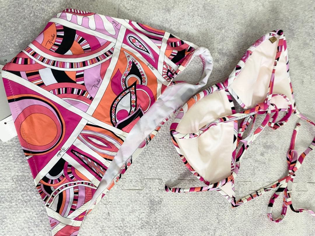 EMILIO PUCCI ビキニ 42 ピンク系・マルチカラー