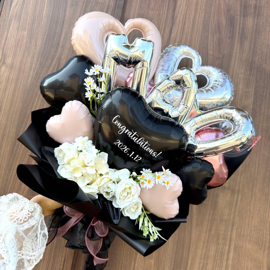 卒業式❤︎バルーンブーケ花束｜風船 ギフト お祝い 誕生日 推し活 ピンク