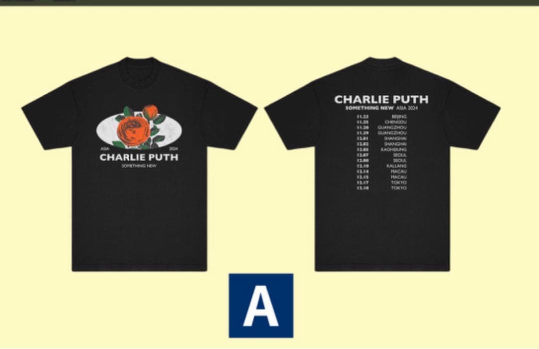 チャーリープース　ライブtシャツ