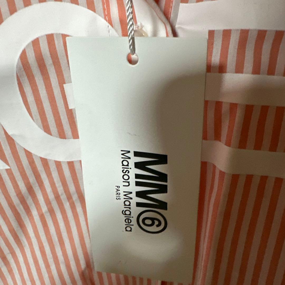 MM6 Maison Margiela オレンジストライプシャツ