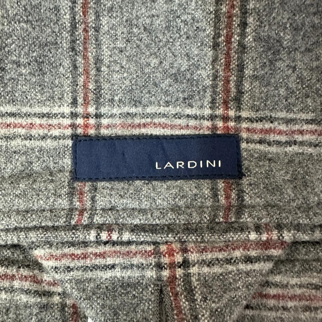 LARDINI ラルディーニ ウールチェックジャケット グレー サイズ46