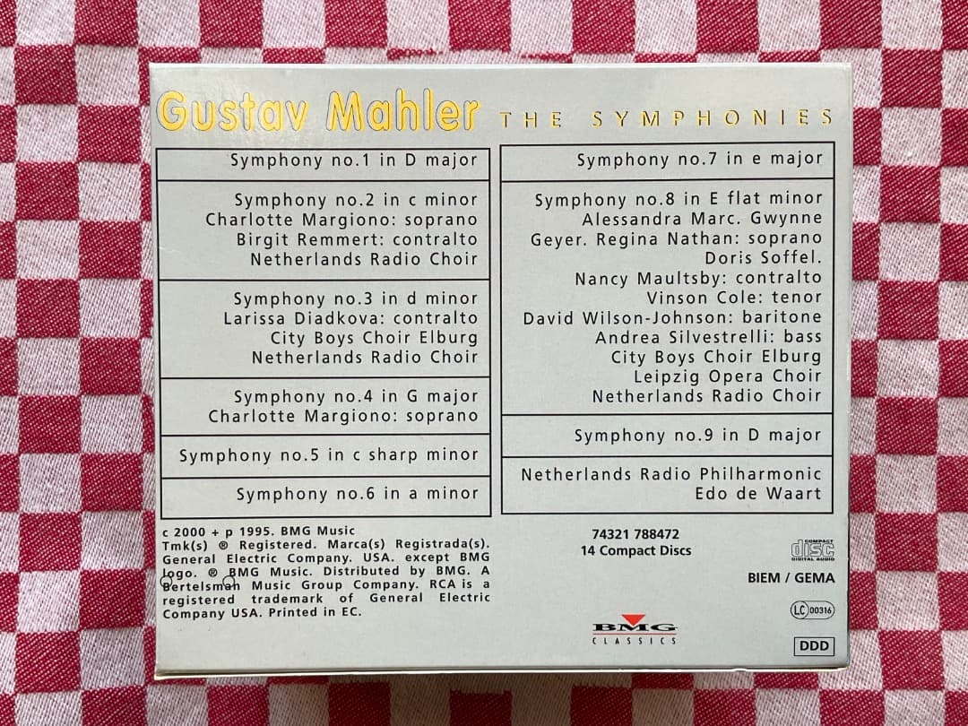 デ・ワールト マーラー交響曲全集 14枚組美品 オランダ放送交響楽団