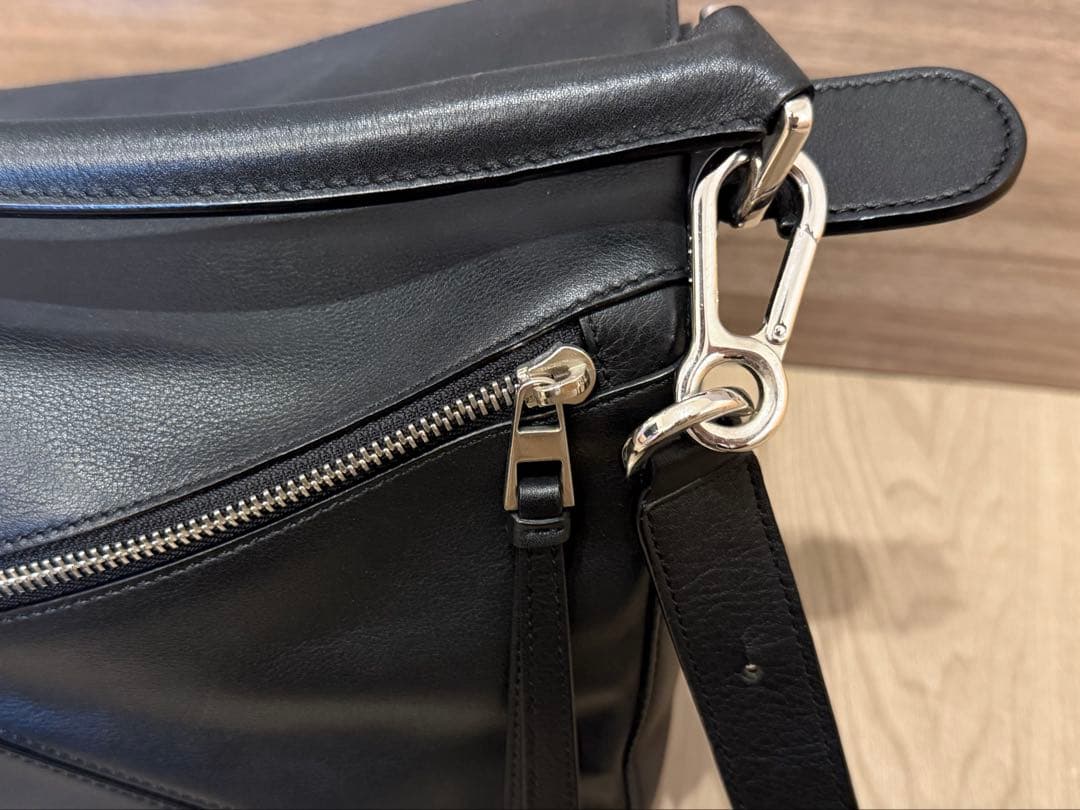 【美品】LOEWE ロエベ パズルバッグ ラージサイズ　ブラック