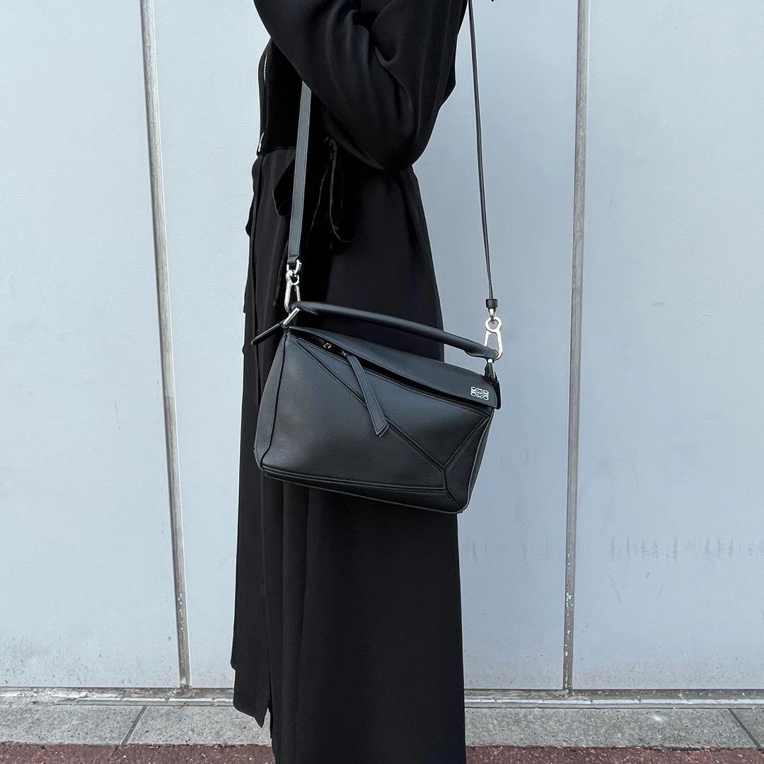 【美品】LOEWE ロエベ パズルバッグ ラージサイズ　ブラック