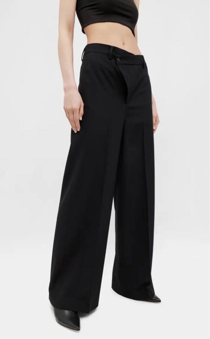 MM6ワイドスラックス　margiela BLACK マルジェラ