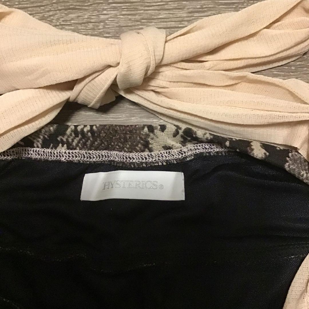 ヒステリックスヘビ柄スカルデザインキャミソール