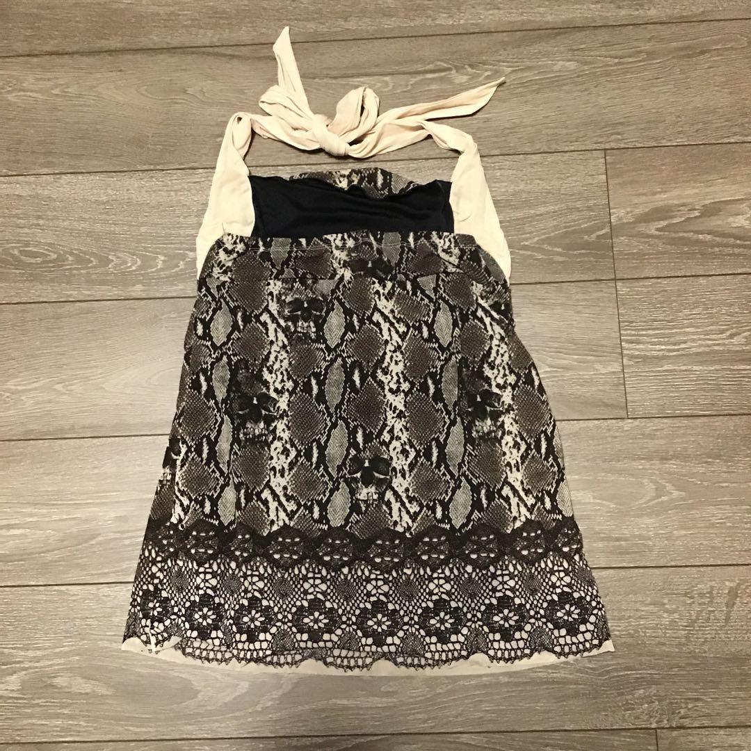 ヒステリックスヘビ柄スカルデザインキャミソール