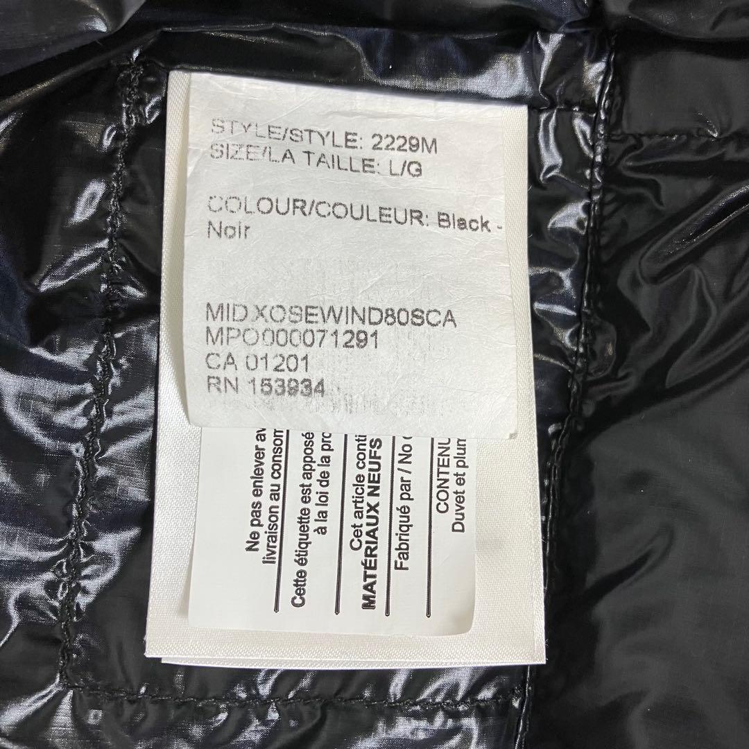 【美品】L カナダグース   クロフトン　ダウンベスト　黒