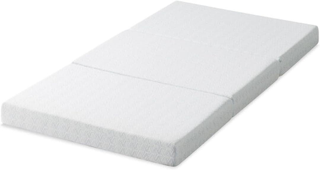 ZINUS 三つ折り 低反発 マットレス シングル 厚さ8cm Tri-Fold