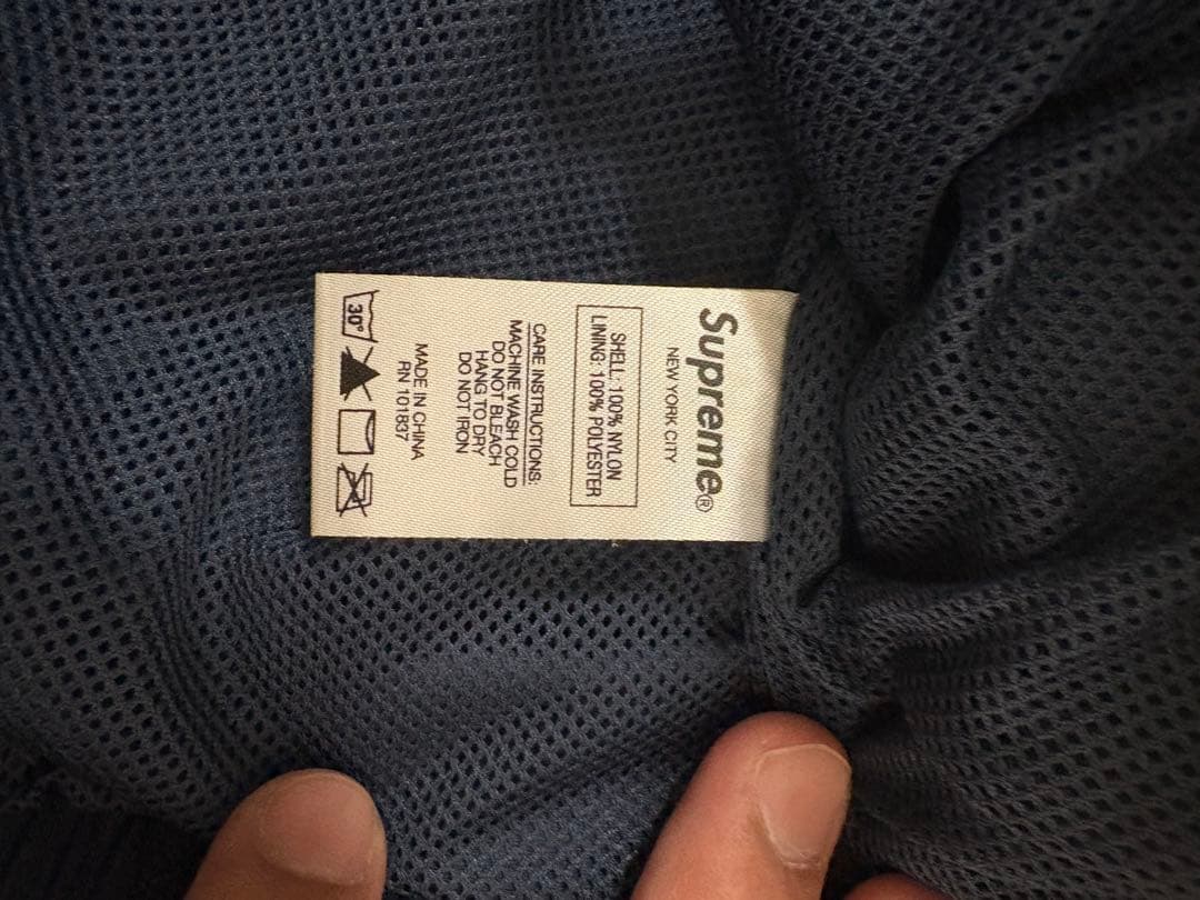 Supreme ナイロンジャケット M ネイビー/グリーン