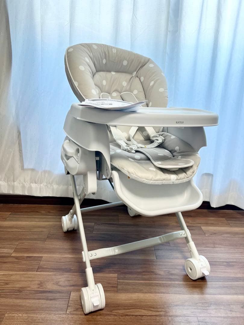 【ほぼ新品】KATOJI カトージハイローラックハイローチェア ピッコロ