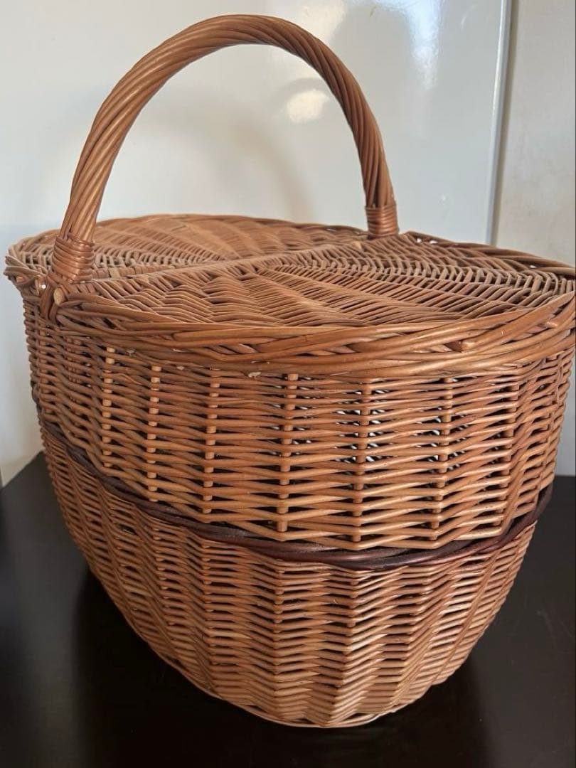FOBcoopフォブコープ カゴバッグ 蓋付きバスケット フランス柳製
