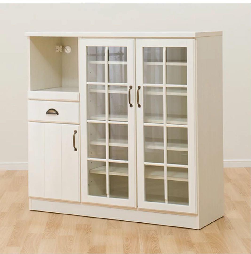 激安！　早い者勝ち！ レンジボード (ミランダ2 120 WW) ニトリ　食器棚