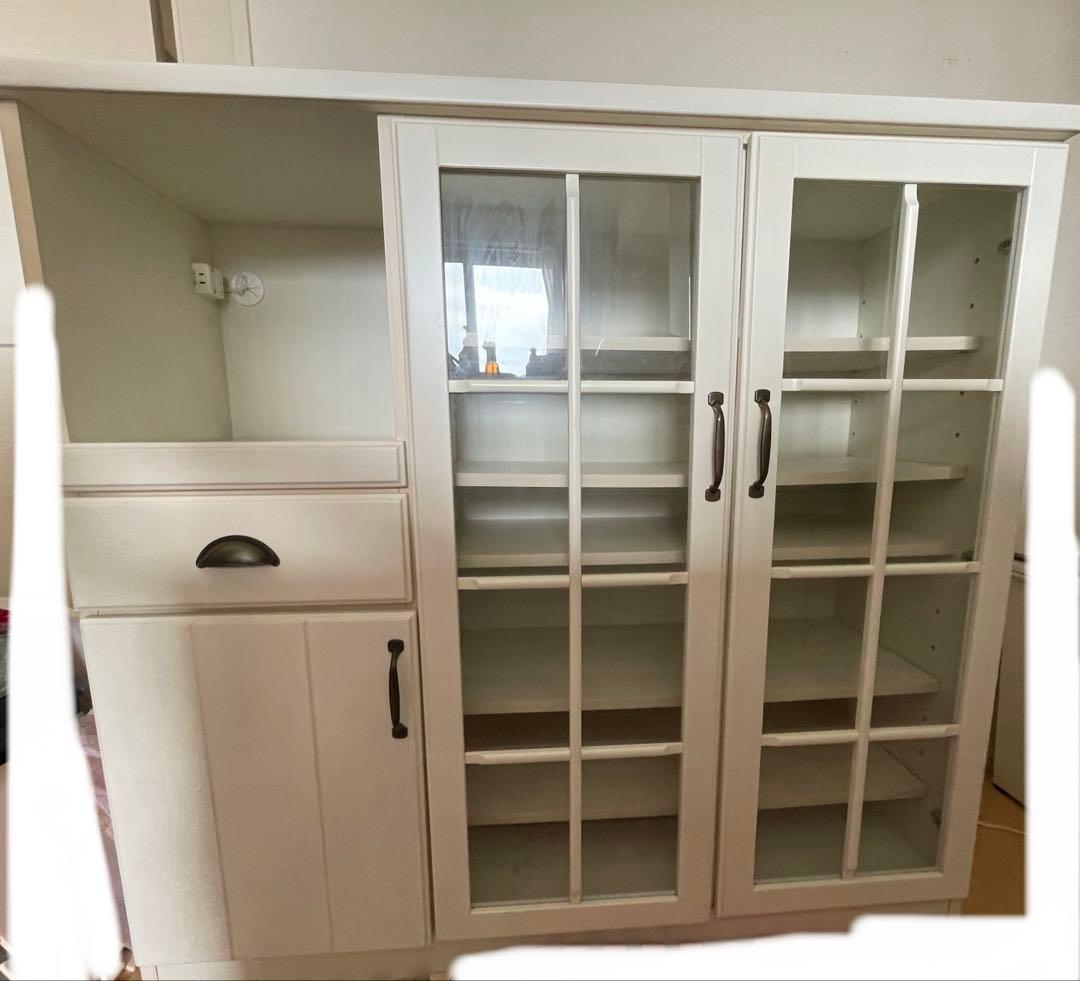 激安！　早い者勝ち！ レンジボード (ミランダ2 120 WW) ニトリ　食器棚