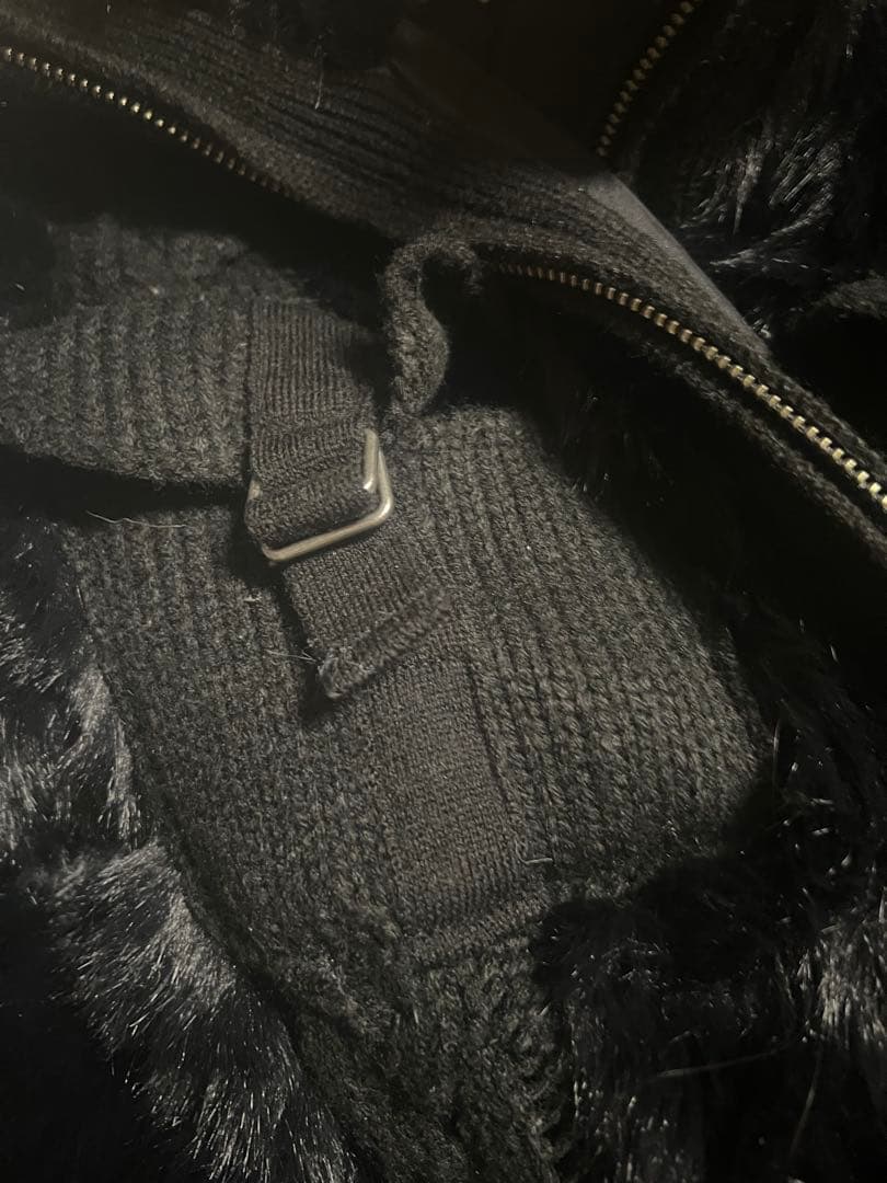 【完売品】laguagem CABLE KNIT FAUX FUR ブルゾン