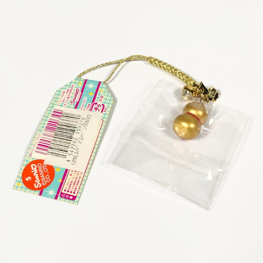 はろうきてぃ えんぎもんシリーズ ストラップ ひょうたん ゴールド