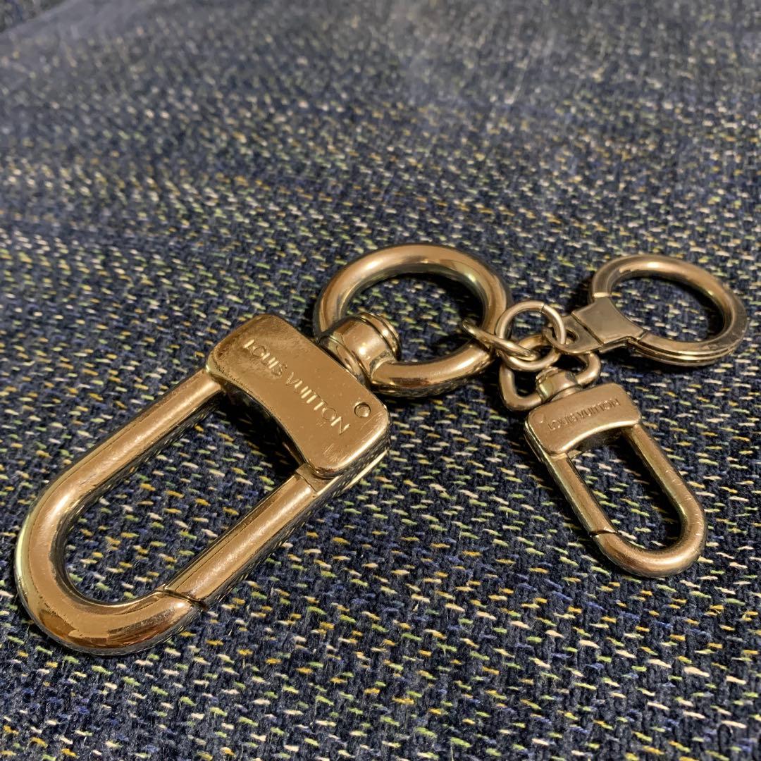 Louis Vuitton カラビナ型キーホルダー シルバー