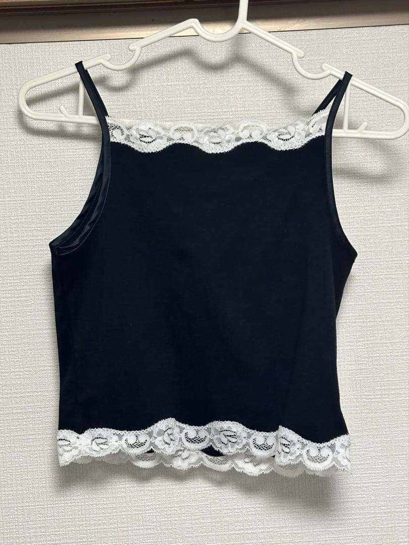 【完売品•タグ付】EDIT.FOR LULUレーストリムキャミソール