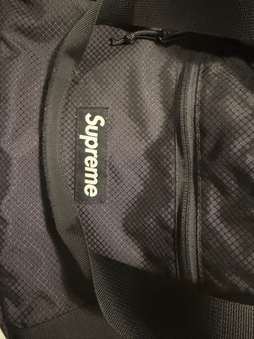 Supreme コーデュラ ブラックボストンバッグ