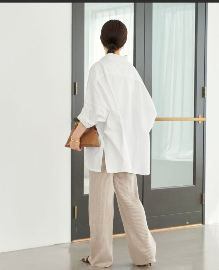 Plage OX Poncho シャツ　ホワイト