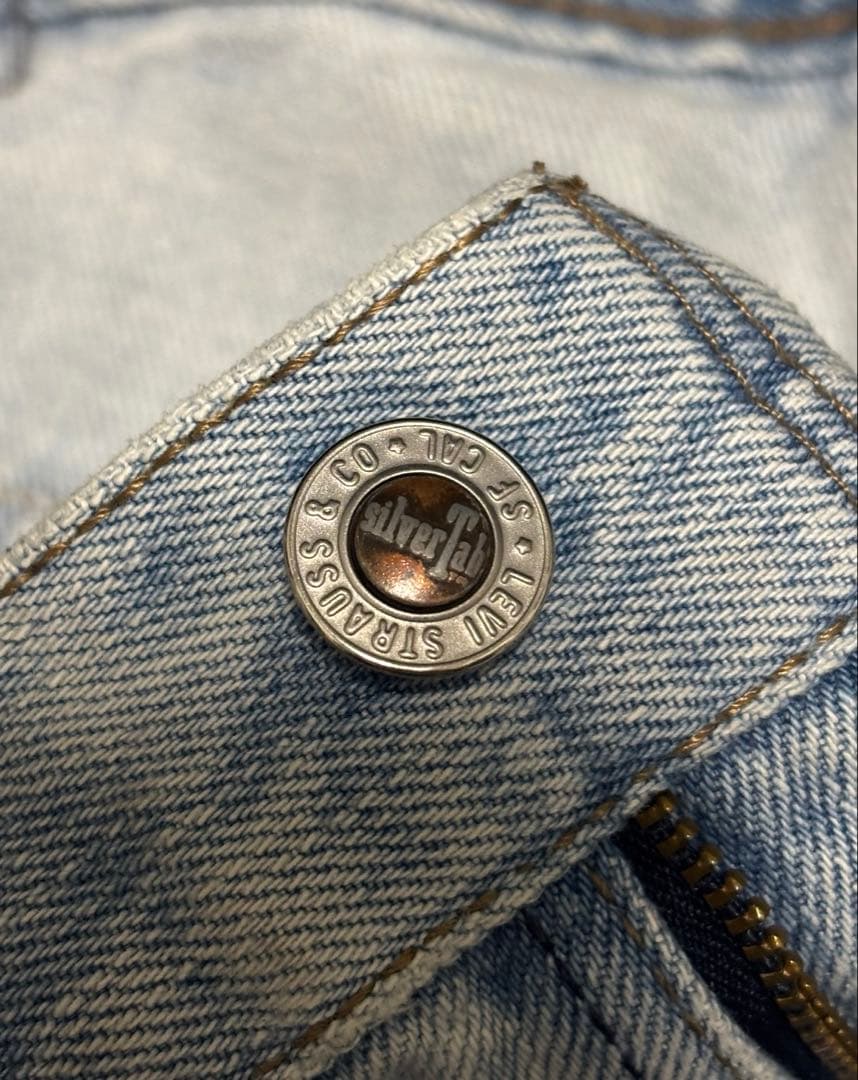 ゴ*ン様 90s USA製 Levi's SilverTab baggy ブルー