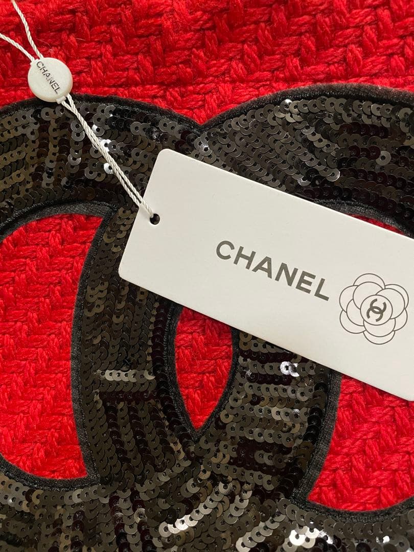 CHANEL トートバッグ スパンコール クマエコバッグ付き ❣️