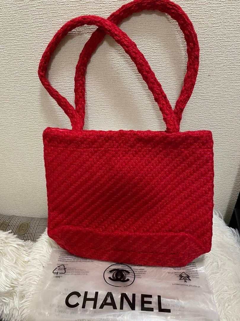 CHANEL トートバッグ スパンコール クマエコバッグ付き ❣️