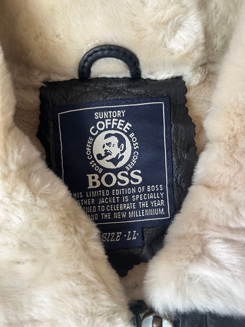 専用　BOSS ムートンジャケット　B-3 牛革　2000年　LL
