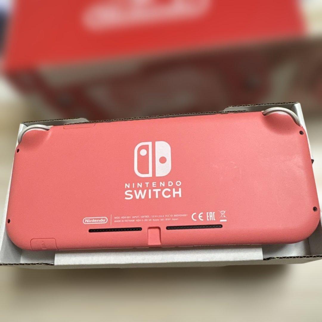 【美品】任天堂Switchライト コーラルピンク 本体