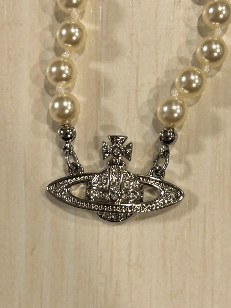 ✨Vivienne Westwood ミニバスレリーフ パールネックレス✨