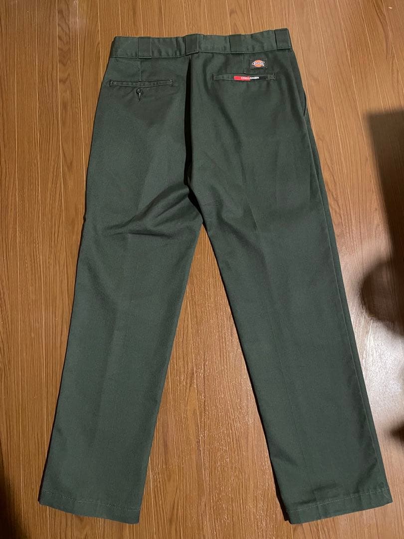 challenger dickies 32×30 ワークパンツ ダークグリーン