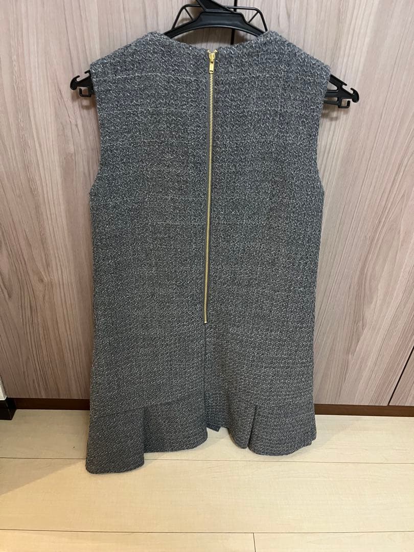 【新品未使用 タグ付き】エテレーヴ ミューズライン ツイードワンピース