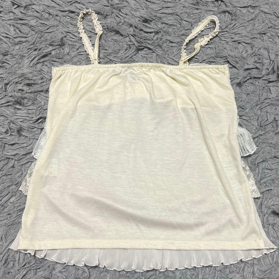 新品未使用　axes femme リボンフリルキャミソール　バレエコア　姫ギャル