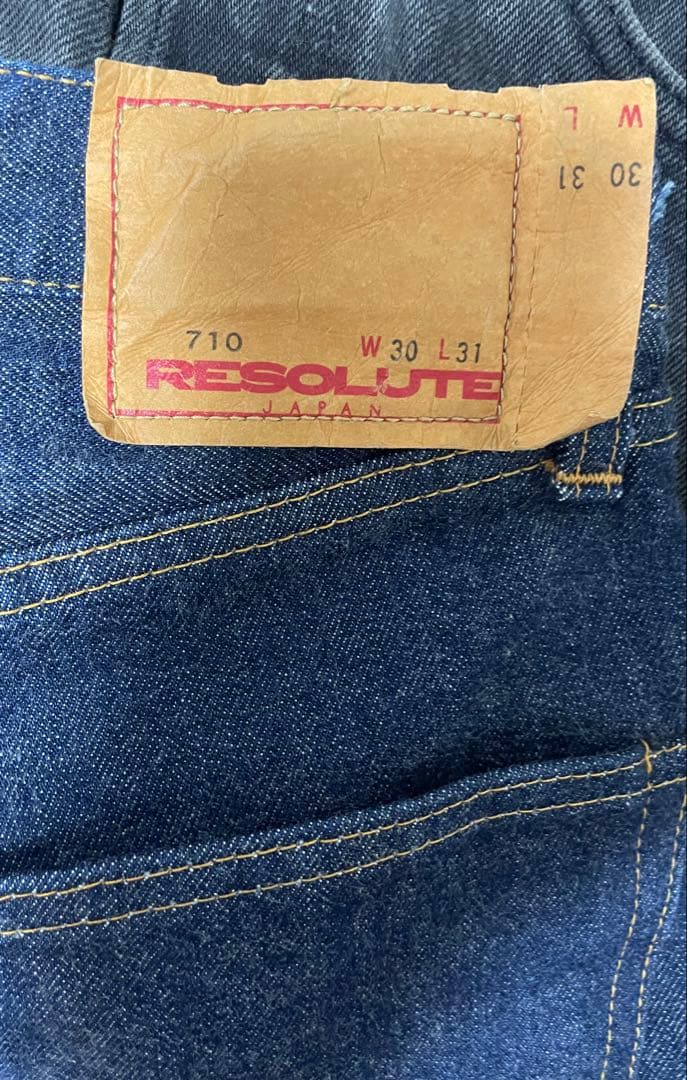 【極美品】リゾルト デニム 710 30 x 31 RESOLUTE