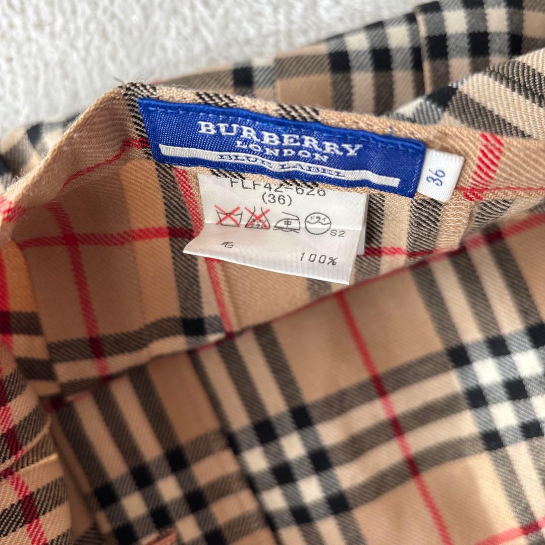 美品⭐︎BURBERRY BLUE lABELノバチェック　巻きスカート36