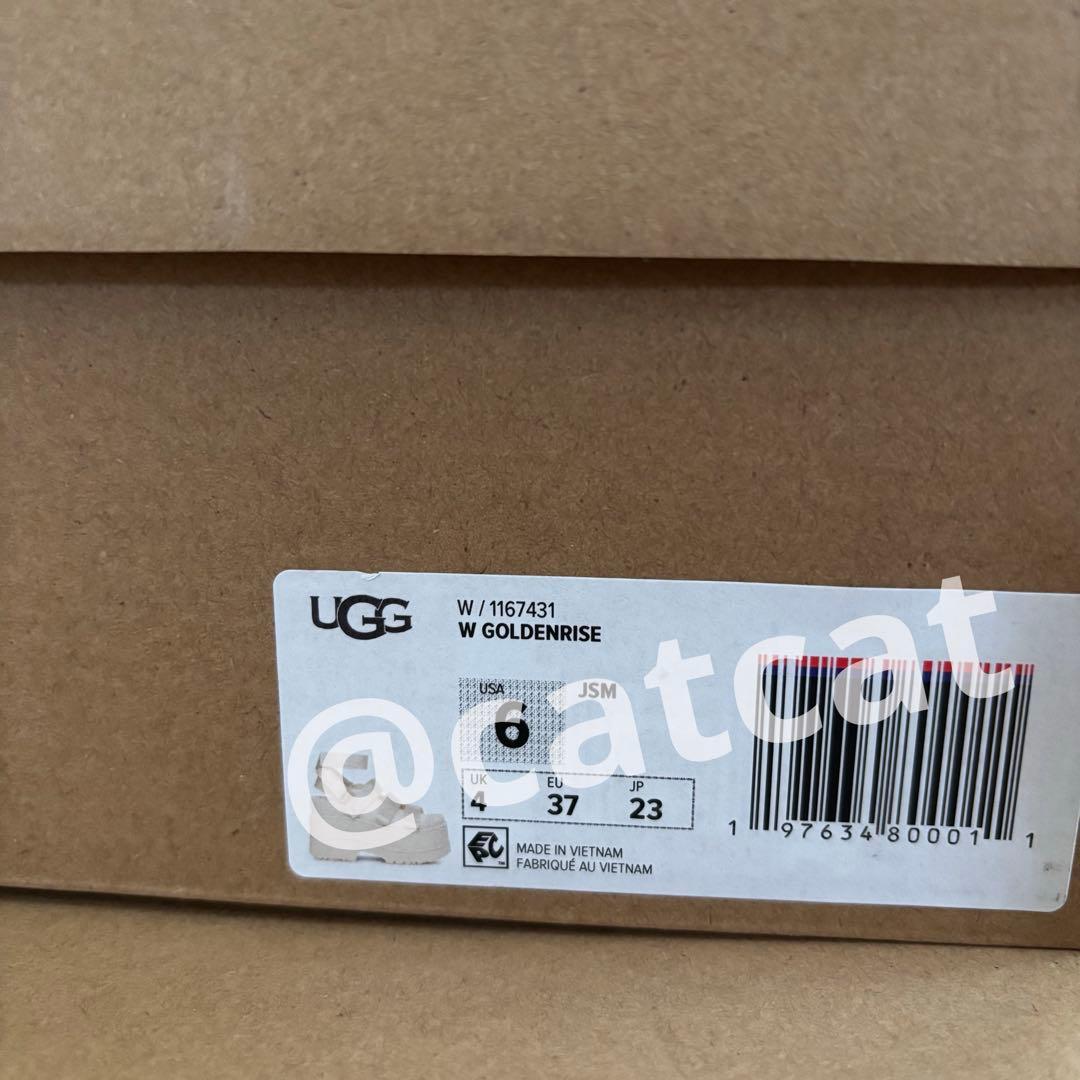 UGG サンダル ゴールデンライズ 23 厚底　GoldenRise ホワイト