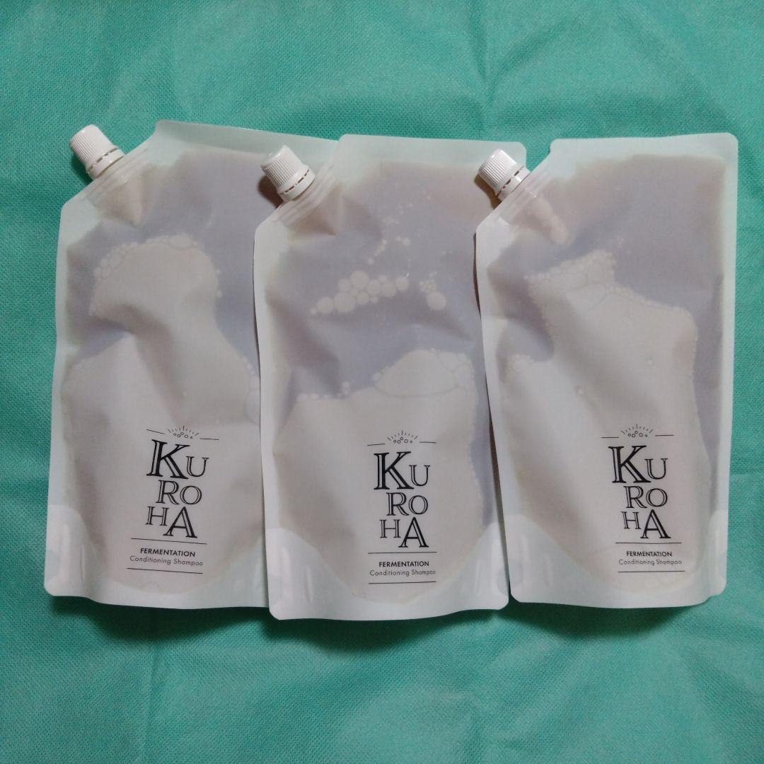 KUROHA発酵黒髪シャンプー　380ml×3