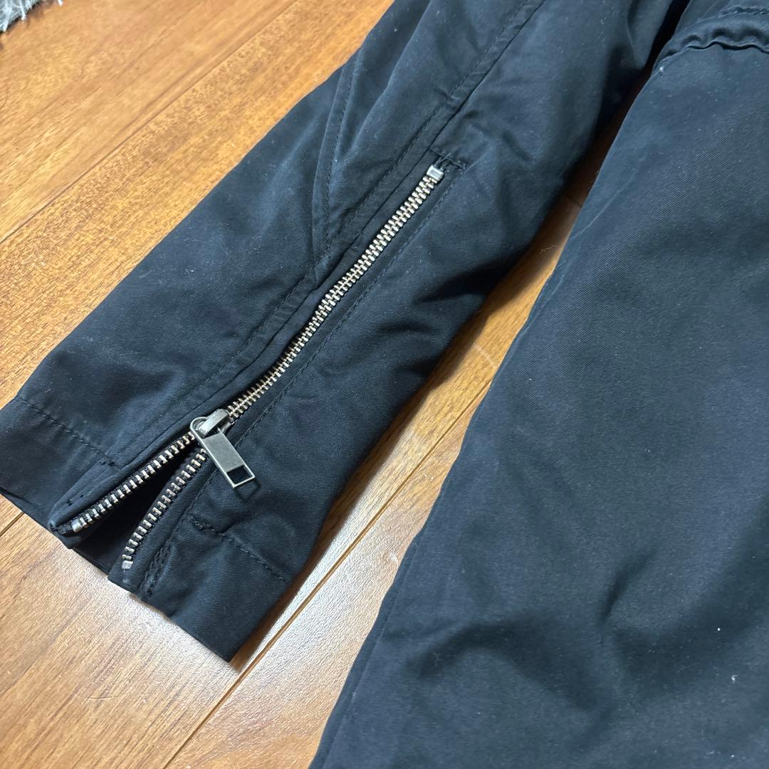 DIESEL☆ブラック モッズコート　ボアキルティングライナー付き☆美品