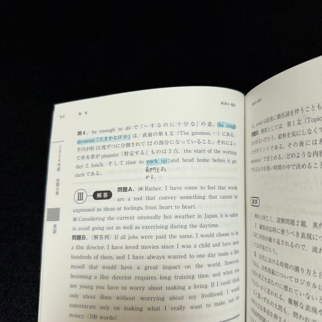 新潟大学　赤本　理系　医学部　2009年～2024年 16年分