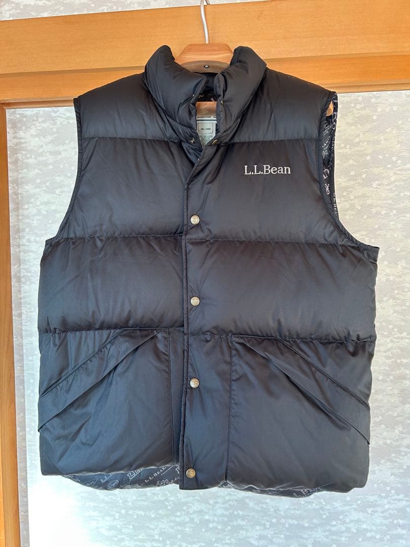 L.L.Bean ブラック ダウンベスト WL/MM