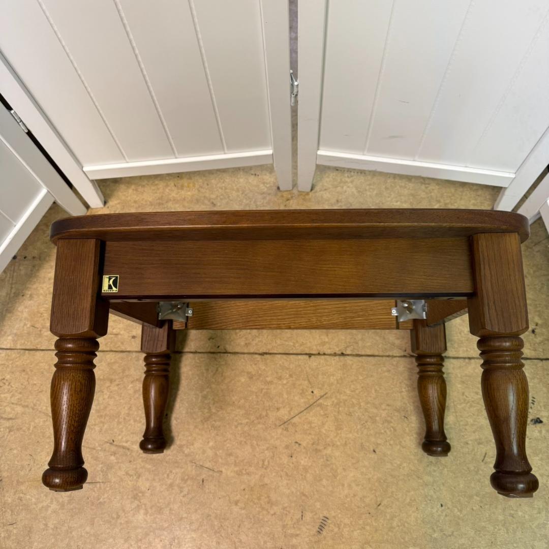 ★飛騨産業　キツツキマーク　スツール　オットマン　花柄